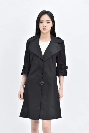(S) mulbery camis 黑色棉質純棉七分袖外套