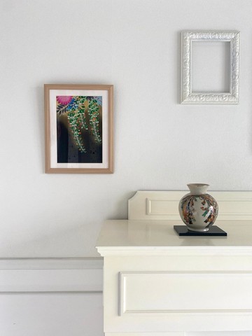 Kimono Art 27 復古布料藝術面板由和服友禪禮物日本現代室內裝飾日本製造