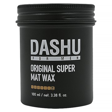 DASHU Original Super Mat Wax 男性專用頂級髮蠟  強力塑型  含黑豆  摩洛哥堅果精油  椰子香  100ml  1罐