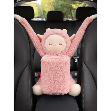 車載垃圾桶汽車內用女后排車用掛式收納置物桶紙巾盒二合一垃圾袋