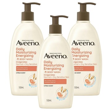 Aveeno 燕麥沐浴露 活力果香  532ml  3瓶