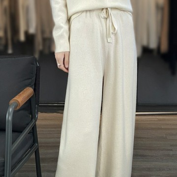 【巴黎精品】現貨+預購 長褲針織休閒褲-韓版高腰抽繩直筒女褲子5色a1if31