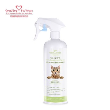 [GBPH好寶貝] ALL IN ONE 法國香氛貓咪除臭防護噴霧 寵物除臭噴霧 – 綠芙蓉 500ml