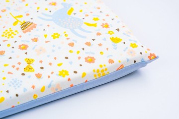 釋壓Q彈舒眠嬰兒平枕_雙面枕套:吸濕排汗x涼感MIT台灣製造l寵物墊