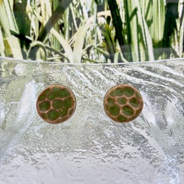 やちむん 甘蔗田耳環 沖繩甘蔗田 陶瓷飾品