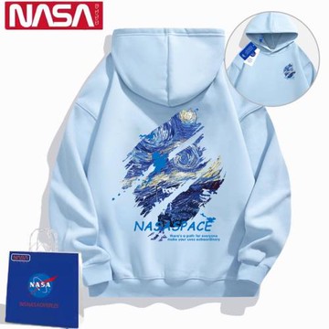 NASA官方旗艦星空衛衣男女士連帽衫新款春秋冬季高端品牌大碼外套