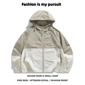 日系時尚防曬服男生夏季文藝輕薄新款原宿風潮牌情侶款防曬衣外套