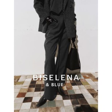 貝茜妮法式休閑闊腿褲女2024秋季新款設計感寬松高腰顯瘦西裝褲子