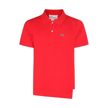 Comme Des Garcons Shirt - Red Cotton Polo Shirt