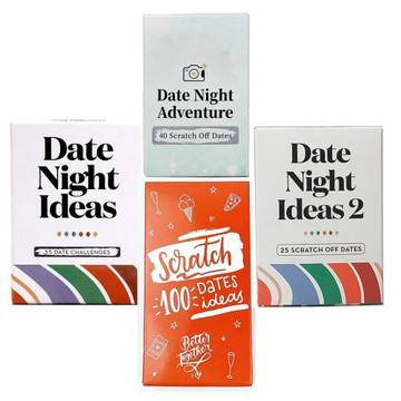 Date Night ideas 約會的主意情侶刮刮樂夫妻游戲卡片問答卡牌情