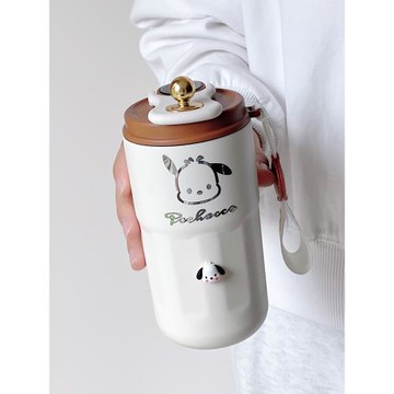 高顏值帕恰狗智能顯溫咖啡杯可愛便攜316保溫杯女車載保冷水杯子
