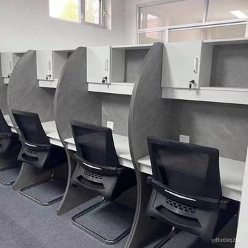 限時下殺の免運 自習室考研桌子學習桌共享隔斷沉浸書桌封閉式單人桌椅ydtvdeqzsv
