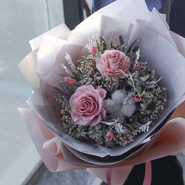 客製花束 生日花束 乾燥花 永生玫瑰花花束 告白求婚花束