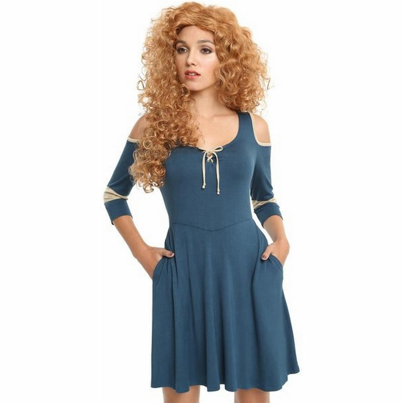 ディズニー ピクサー メリダとおそろしの森 メリダ ワンピース ドレス 大人 レディース コスチューム コスプレ 仮装 衣装 通販 Lineポイント最大0 5 Get Lineショッピング