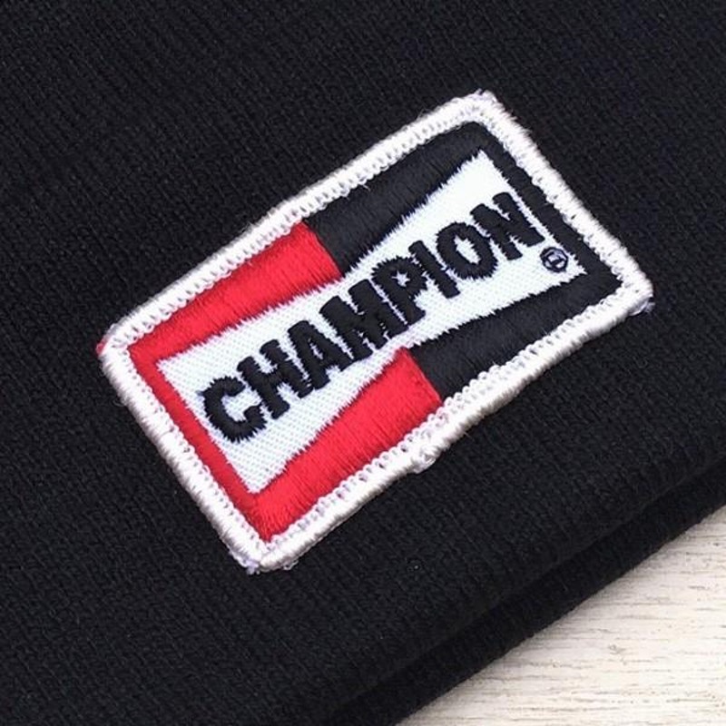 ニットキャップ CHAMPION COORS FORD TEXACO ワッペン付 ワッチ