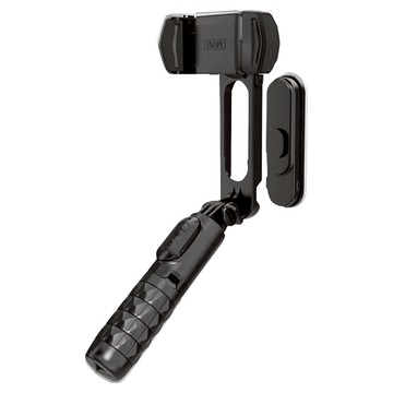 單軸穩定自拍器 附藍芽遙控器+補光燈  CYKE Q09  黑色  1組