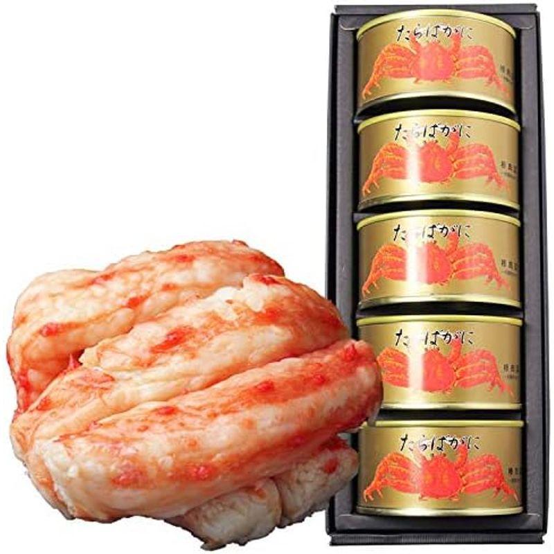 たらばがに 一番脚肉 缶詰 (100g) (5缶ギフト箱入) …