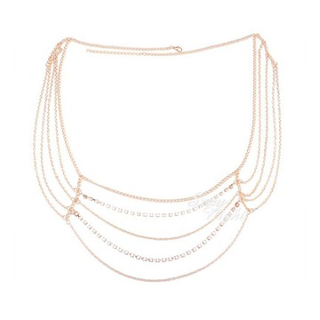 時尚 鑲鑽多層腰鏈《H2511》