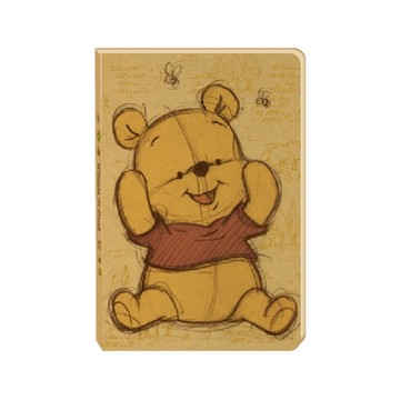 迪士尼好可愛32K定頁筆記本 素描風維尼