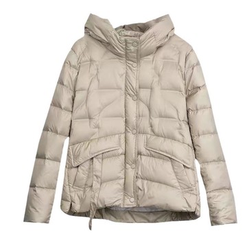 保暖90%白鴨絨連帽羽絨外套羽絨衣女【25-25-852550-25】ibella 艾貝拉