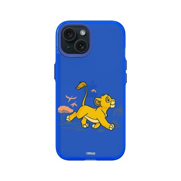 iPhone 15 Clear 激光藍 - Disney - Lion King 迪士尼-獅子王 - 辛巴成長中