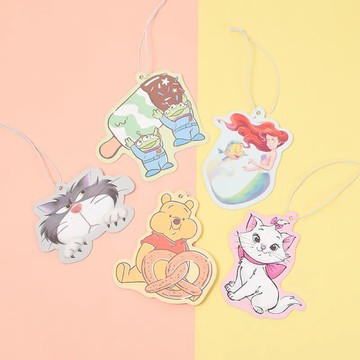 *迪士尼Disney 造型香氛片(3入/組)-小美人魚/愛麗絲/瑪麗貓/小飛象/魯斯佛