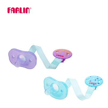 Farlin 全矽膠安撫奶嘴鏈組 【官方旗艦店】