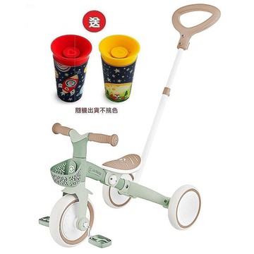 GLOBBER哥輪步LEARNING TRIKE 3合1多功能滑步腳踏推車(4895224412908法式開心果)2412元+送水杯