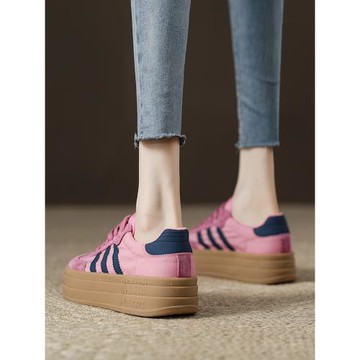 女士歐貨爆款厚底松糕女鞋2026新款春夏季德訓板鞋女款運動休閑鞋