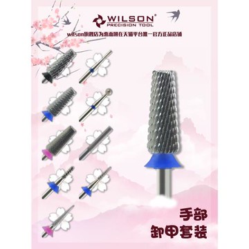 WILSON惠而順美甲套裝-手部全功能磨頭-美甲卸甲前置處理套裝