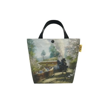 Sunny Bag x 火車頭顏坊 托特包-阿里山櫻花鐵道