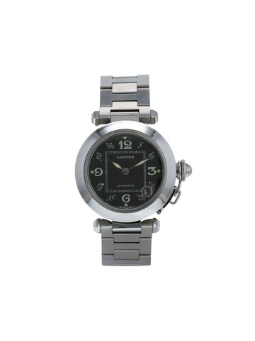 Cartier - 1990 pre-owned Pasha 35mm - women - Sapphire Crystal/stainless steel - One Size - Black