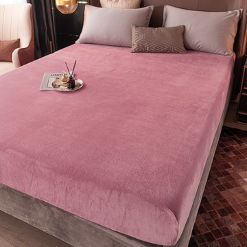 珊瑚絨床單加絨床笠單件牛奶法蘭絨套罩床罩年新款床墊保護套