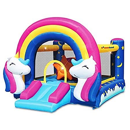 Fantasy Bounce House with Lights and Sound Interaction Inflatable Bouncer, ＿並行輸入品