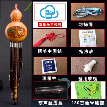 葫蘆絲 紫竹葫蘆絲c調降b樂器初學七孔小學生專業演奏小D成人A/g/f調 【CM1826】