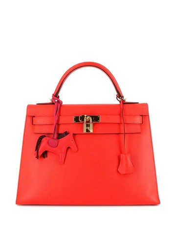 Hermès Pre-Owned - Kelly Séllier 32 two-way bag - women - Leather - One Size - Red