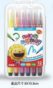 奶油獅 軟頭彩色筆 可水洗 12色組 CM001 / 組