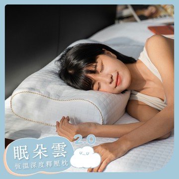 戀家小舖 二代眠朵雲2.0 二入組【蝴蝶型/人體工學】 枕頭 釋壓枕 台灣製