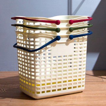 HOUSE好室喵 好室喵 大容量洗衣收納籃/髒衣籃2入(隨機色)