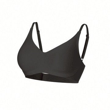 【UU柔托】舒適包覆無痕無鋼圈內衣 - XL / 黑