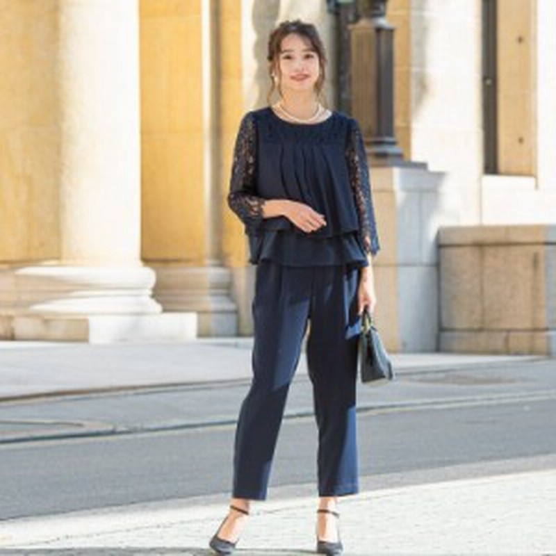 セレモニースーツ パンツスーツ レーススリーブパンツドレス 2色 結婚式 フォーマル 30代 40代 50代 食事会 演奏会 成人式 同窓会 二 通販 Lineポイント最大1 0 Get Lineショッピング