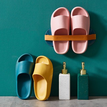 新款夏天涼拖鞋沖涼簡約純色時尚外穿情侶一對厚底舒適男