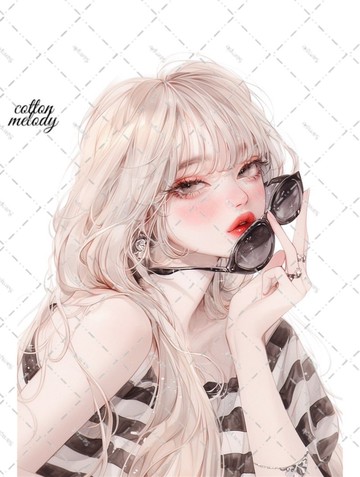 原廠貼紙 No.6448 人物貼紙 原創貼紙 人物貼紙 女孩貼紙 原創人物貼紙