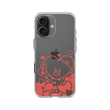 iPhone 17 Clear Case（相機按鈕） 透明 - BT21 - Monochrome TATA