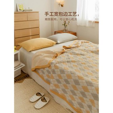 高端 A類針織棉空調被夏涼被純棉全棉可機洗夏季薄被子小毯子夏天