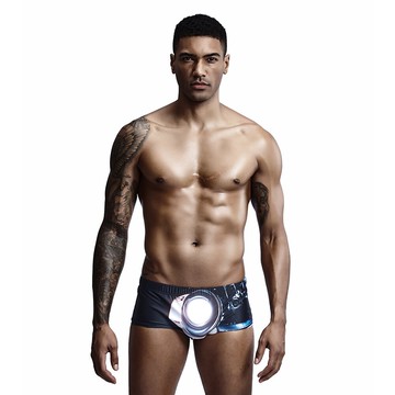 希賓seobean2019夏男士新款平角泳褲 低腰性感星空泳褲