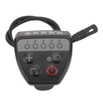 [waroom01] 電動自行車 LED 顯示速度控制器智能輕量級 24v 36v 48v 防水 5pin 面板用於中置