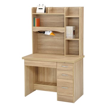 唯熙傢俱-進昇橡木色3.5尺書桌組