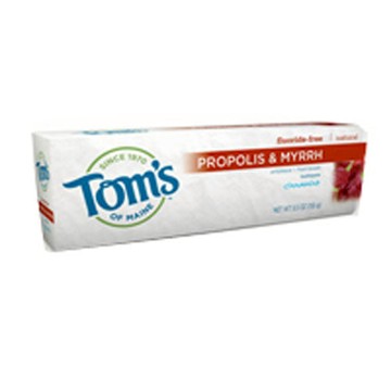 Propolis & Myrrh Fluoride Free Toothpaste 5.5 Oz by Toms Of Maine