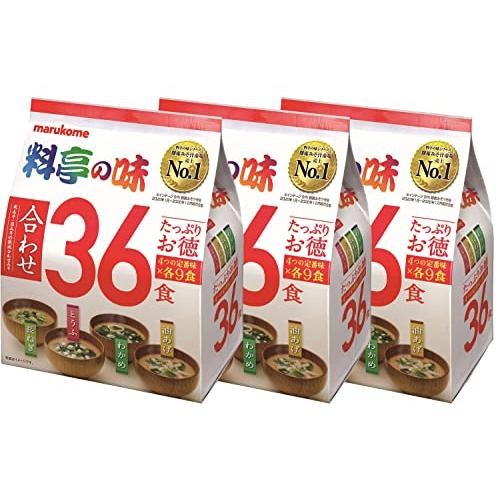 マルコメ 味噌 たっぷりお徳料亭の味 36食×3個